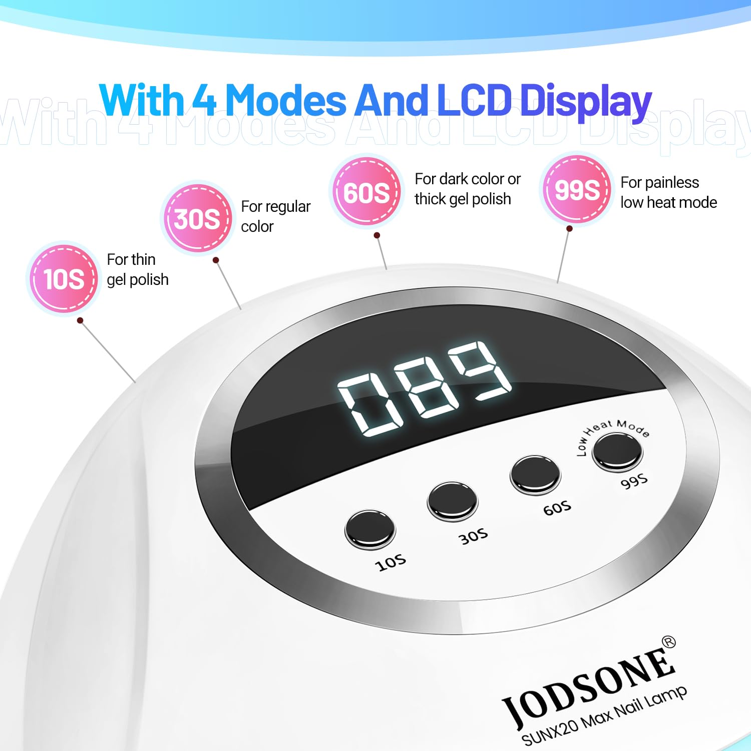 JODSONE 72-beads UV lamp close-up shows dense beads for efficient curing.
