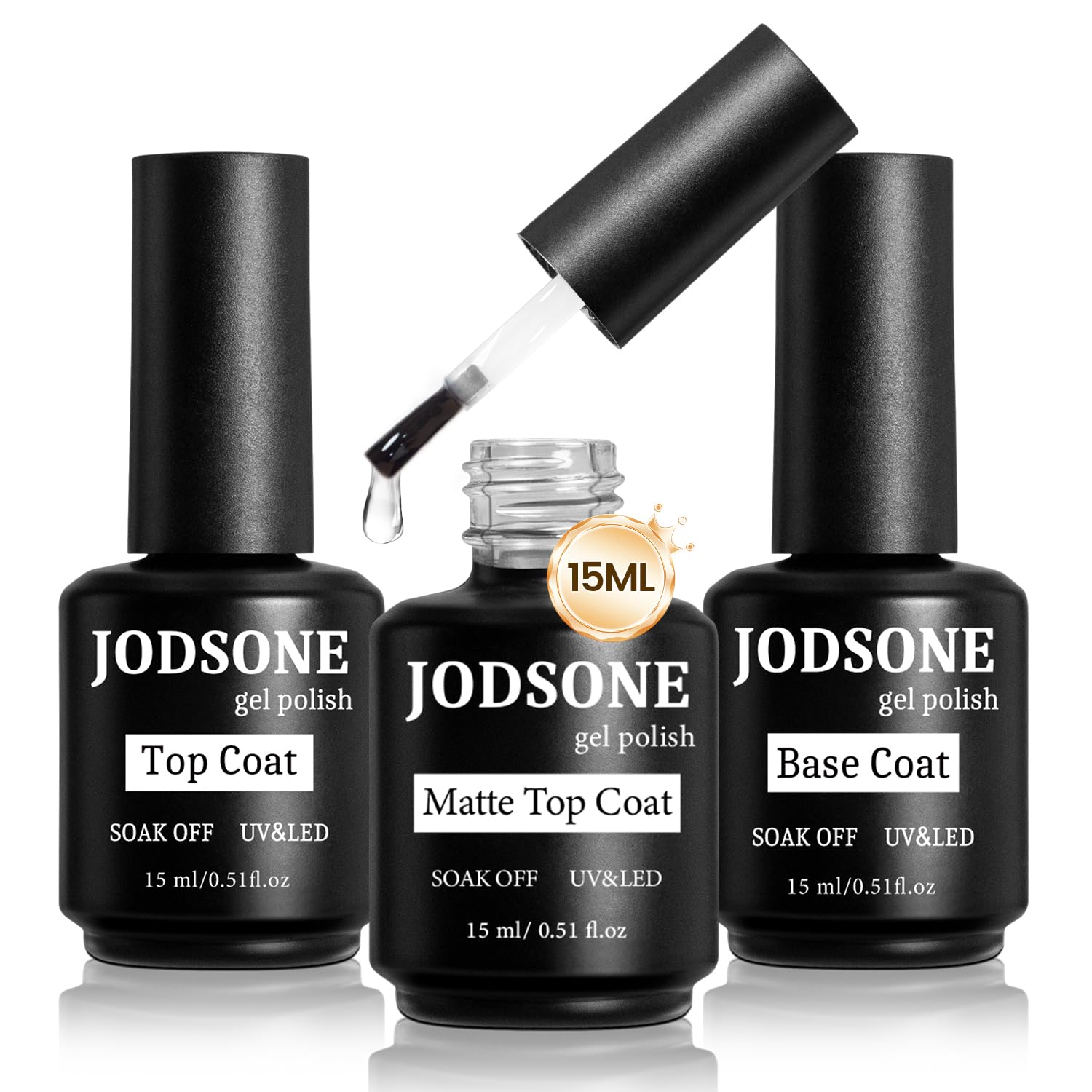 JODSONE base coat bottle ready for smooth foundation and lasting manicure.