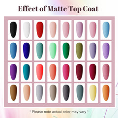 JODSONE base coat and top coats for smooth base with glossy or matte finishes