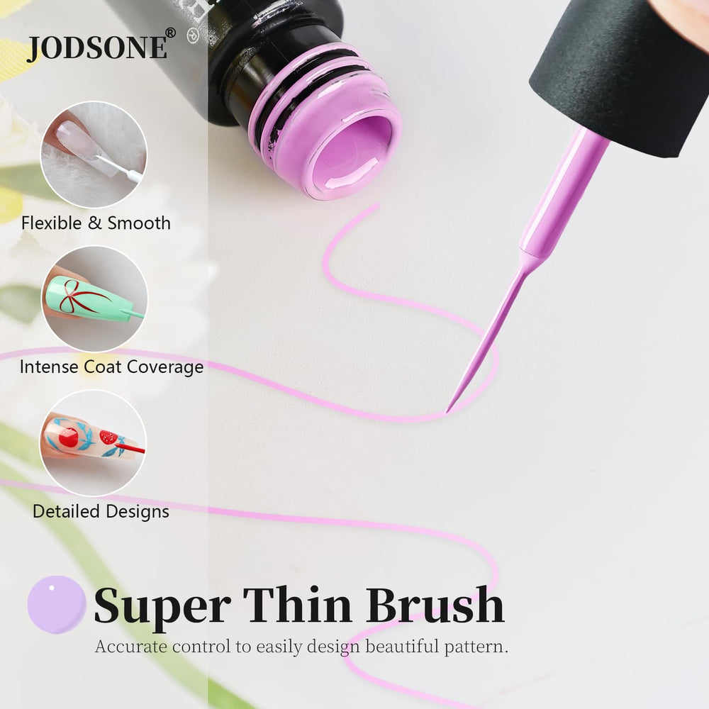 JODSONE base and top coats recommended for glossy, lasting results.