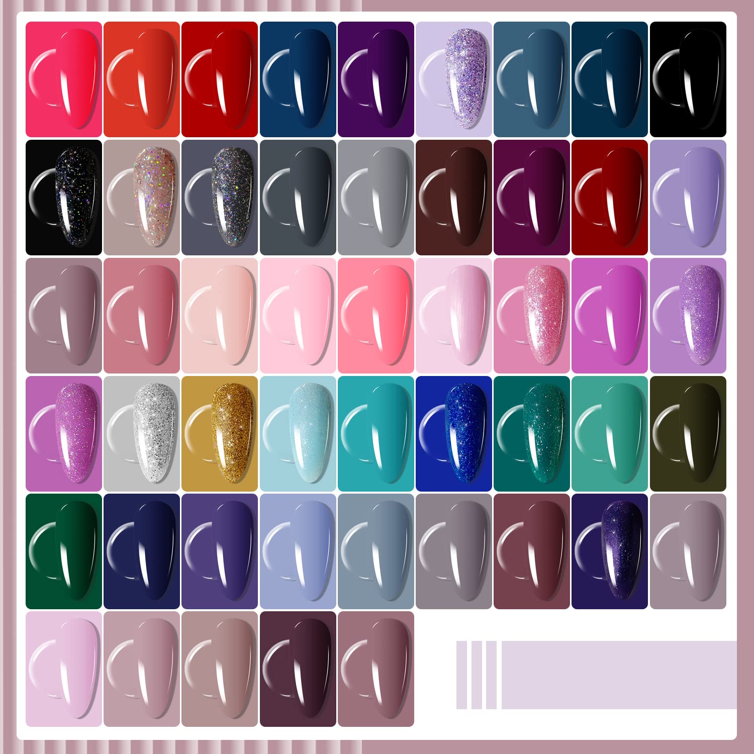 JODSONE base coat and top coat pack featuring matte and gloss options
