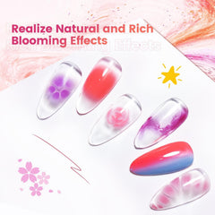 JODSONE Blooming Gel watercolor nails with gentle pigment blends
