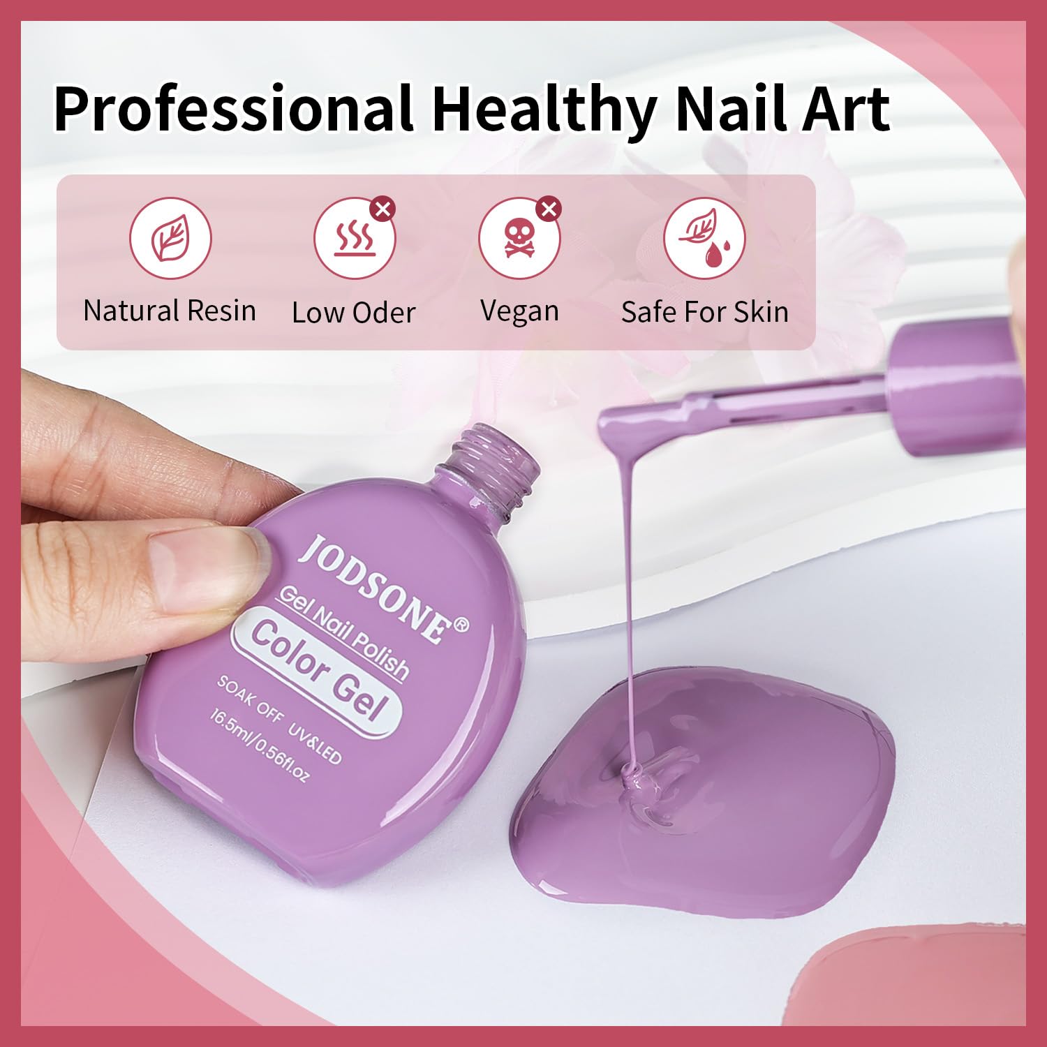 JODSONE builder gel offers strong overlay for sculpted nails