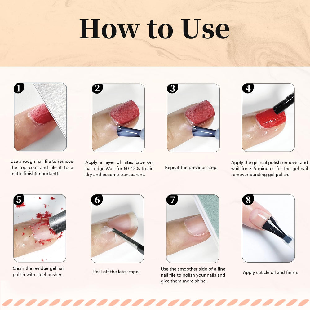 JODSONE complete manicure tools set for professional-looking at-home removal