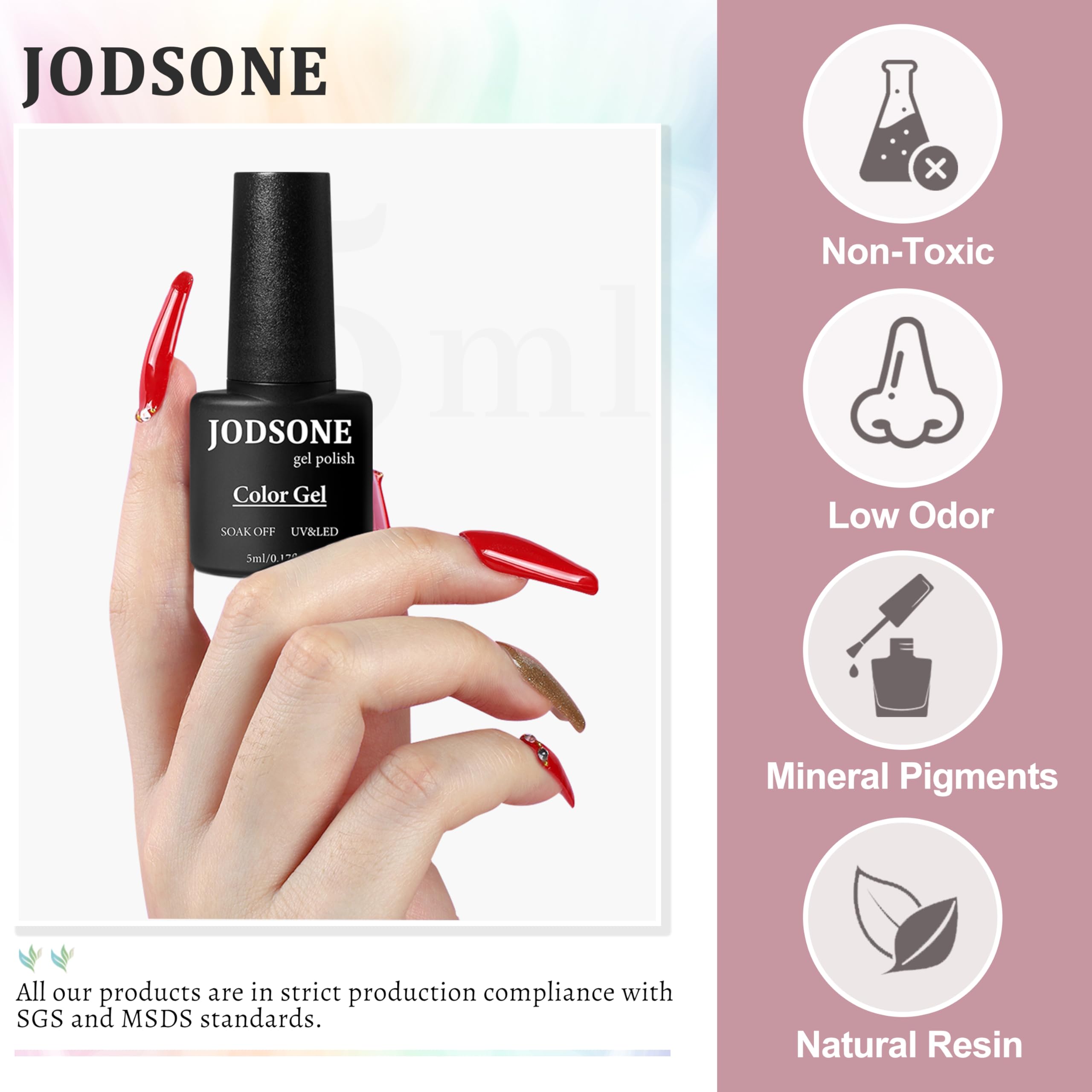 JODSONE environment-friendly formula supports healthy-looking nails