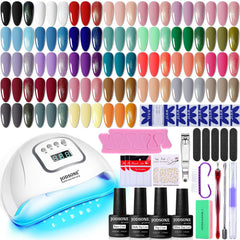 JODSONE gel nail polish kit front view for DIY manicures.