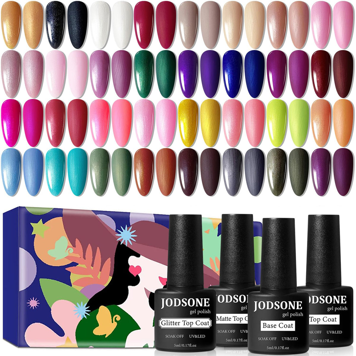 JODSONE gel nail polish set box for versatile at‑home manicures
