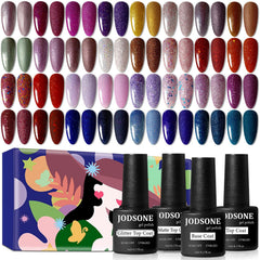 JODSONE gel nail polish starter set with 36 bottles for creative manicures.