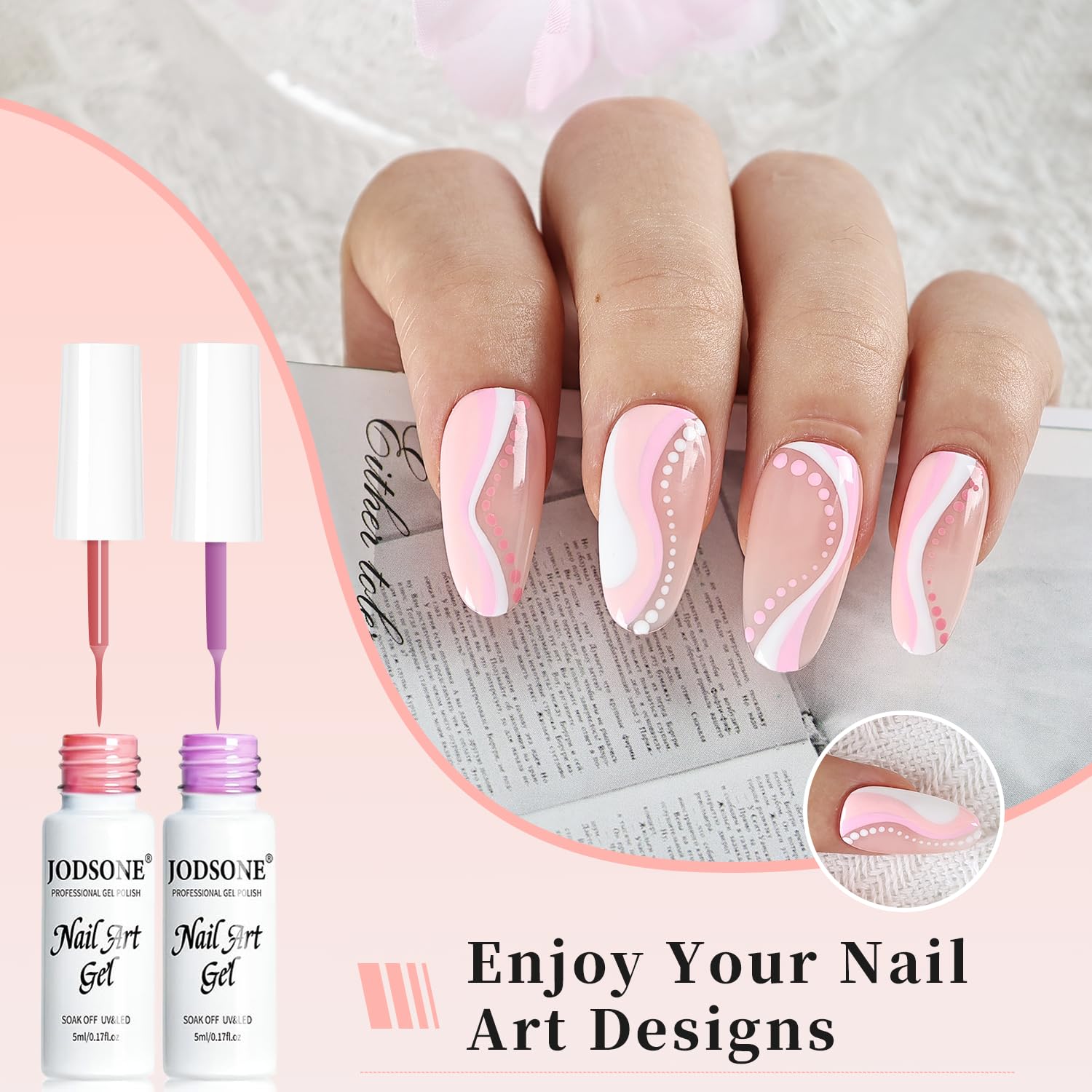JODSONE LED-UV lamp speeds up curing for quick manicures.