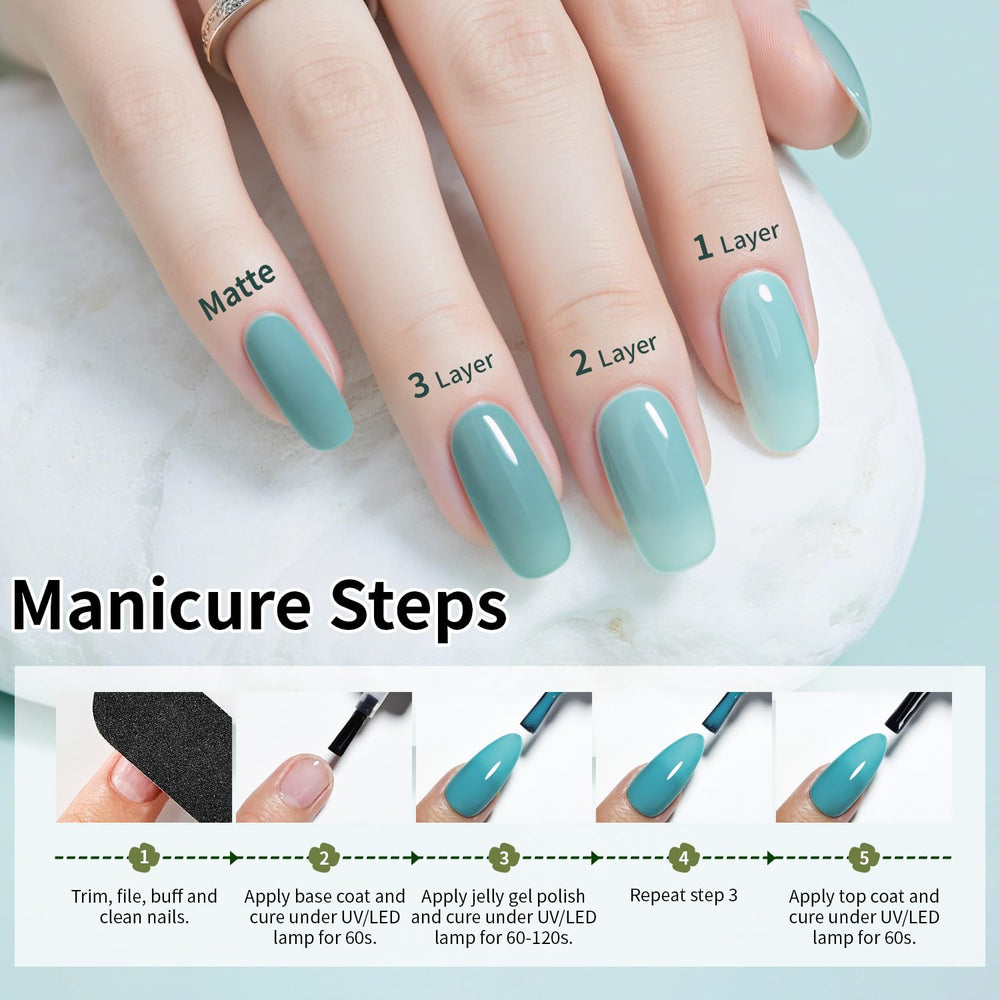 JODSONE manicure tools kit for precise DIY nails.