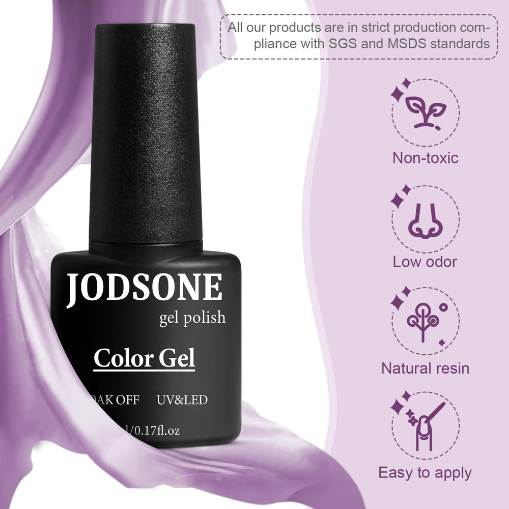 JODSONE matte top coat bottle creates sophisticated, non-gloss look.