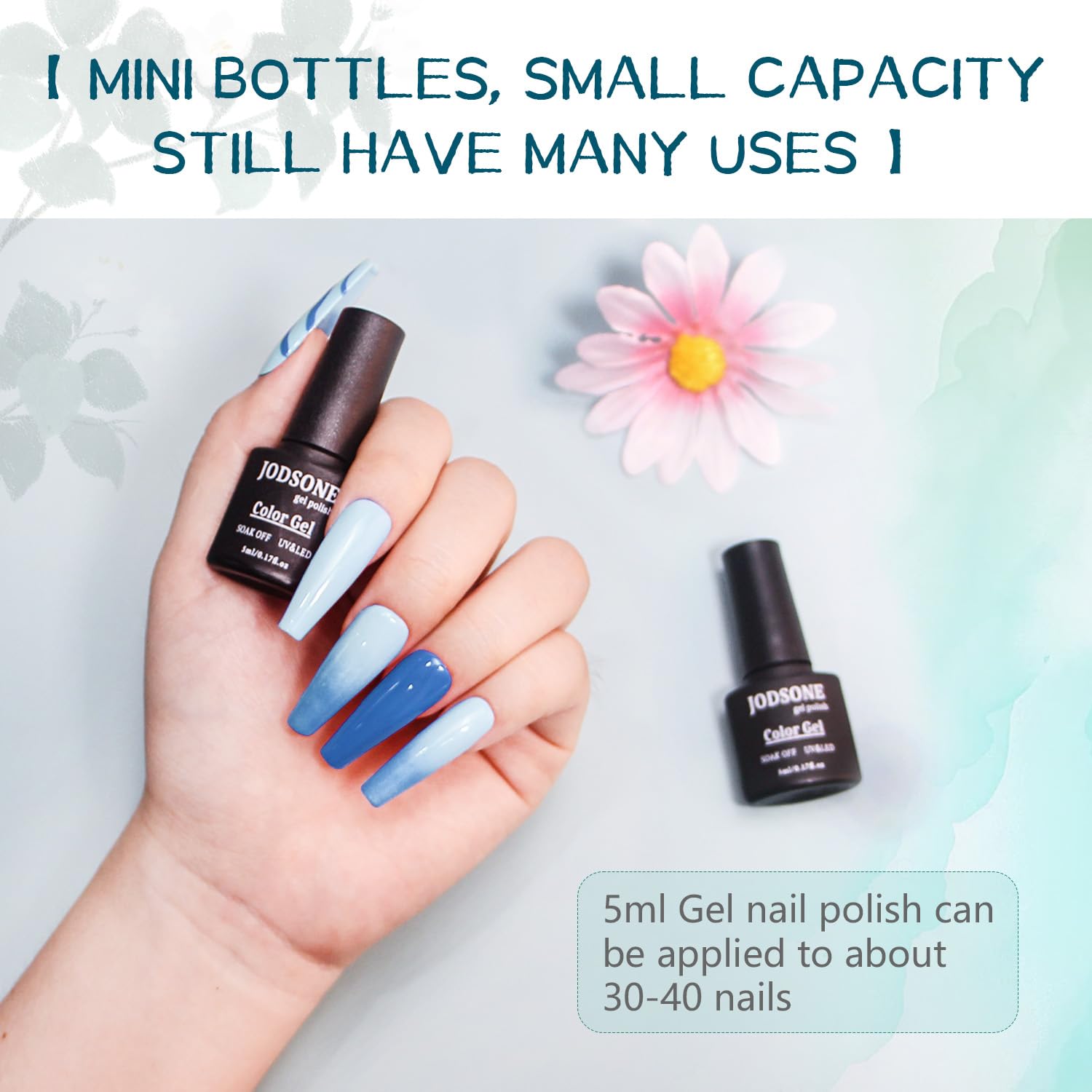 JODSONE compact UV lamp demonstrates quick curing for efficient home manicures.