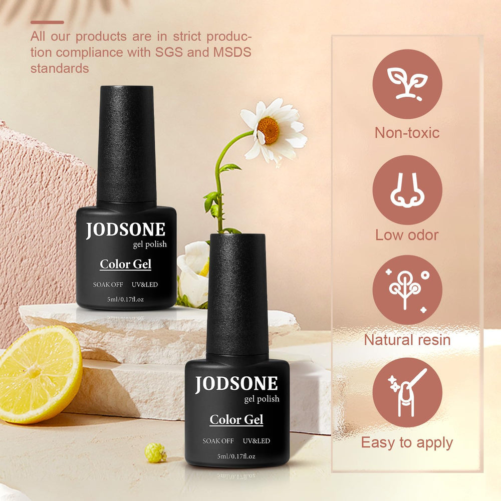 JODSONE included nail tools set helps prep and shape nails easily.