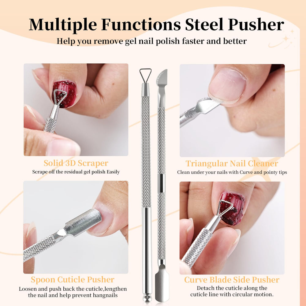 JODSONE no-soaking removal saves time and simplifies gel polish removal