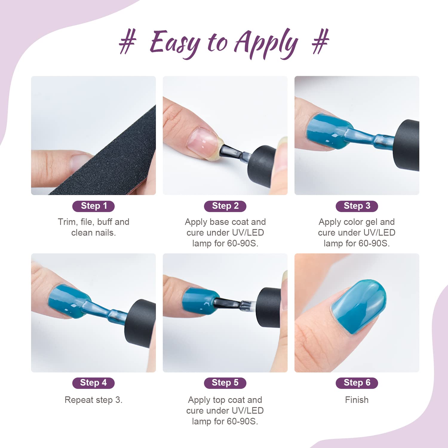 JODSONE smart nail lamp on-hand setup powering curing.