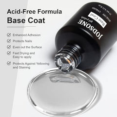 JODSONE top coat bottle 15ml delivers a glassy shine and sealing protection.