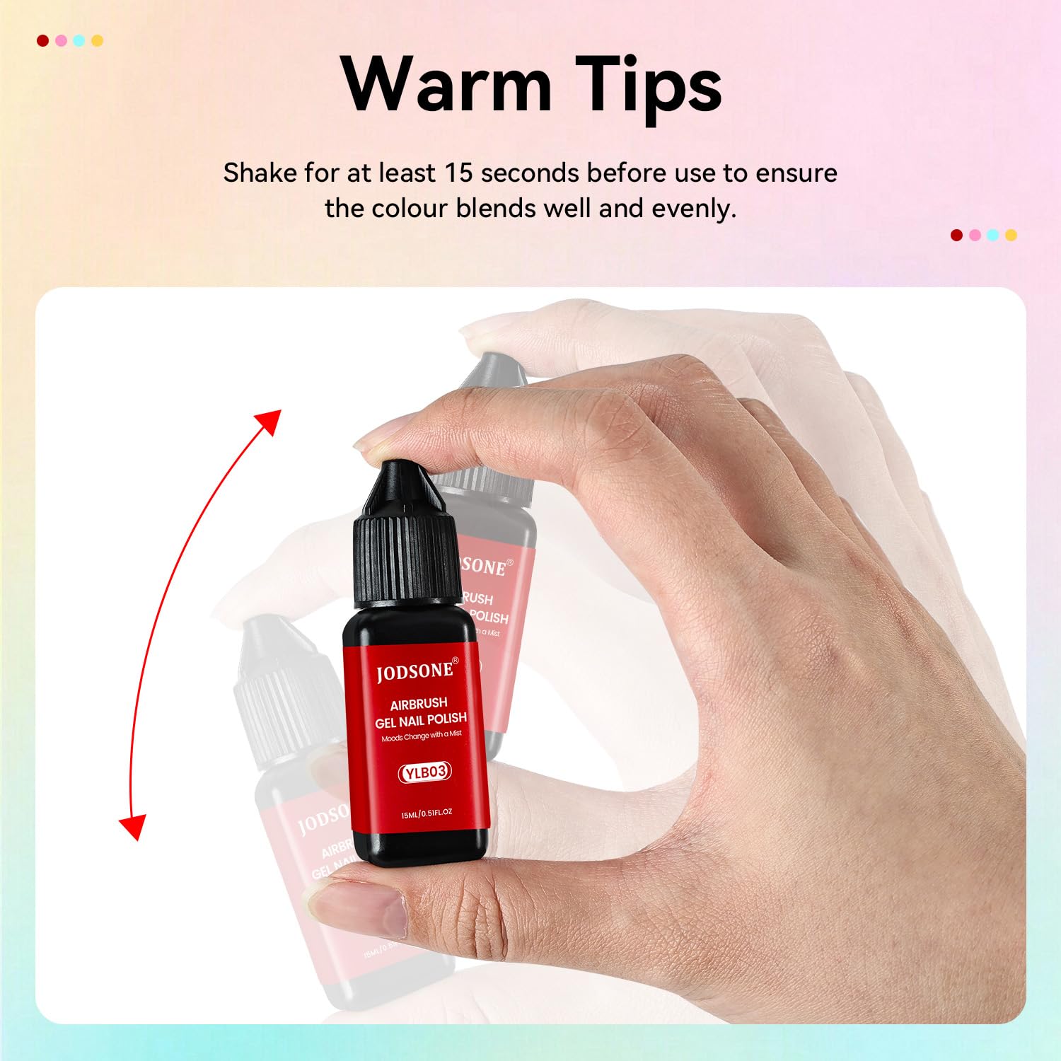 JODSONE top coat compatibility and lamp curing guidance for durability.