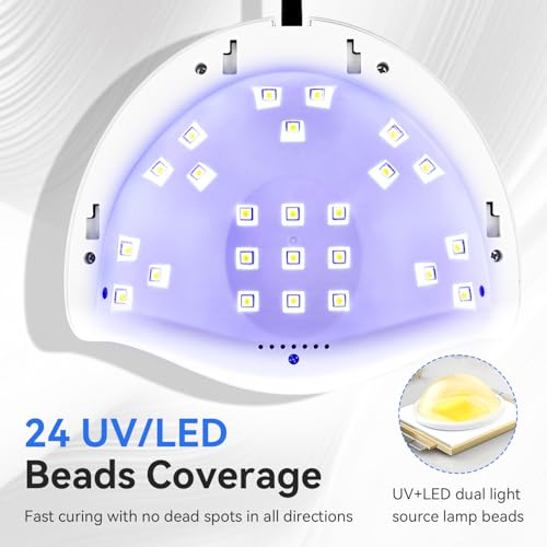 JODSONE U-V LED Nail Lamp auto sensor in action for hands-free curing