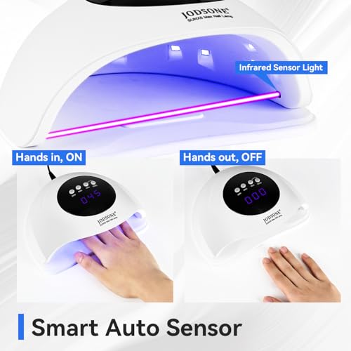 JODSONE U-V LED Nail Lamp LCD display view highlights easy timer control