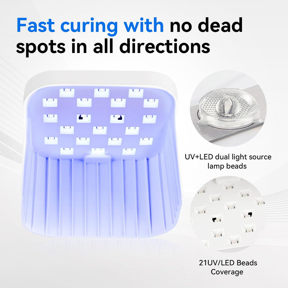 JODSONE U V LED nail lamp side profile highlighting sensors for effortless operation