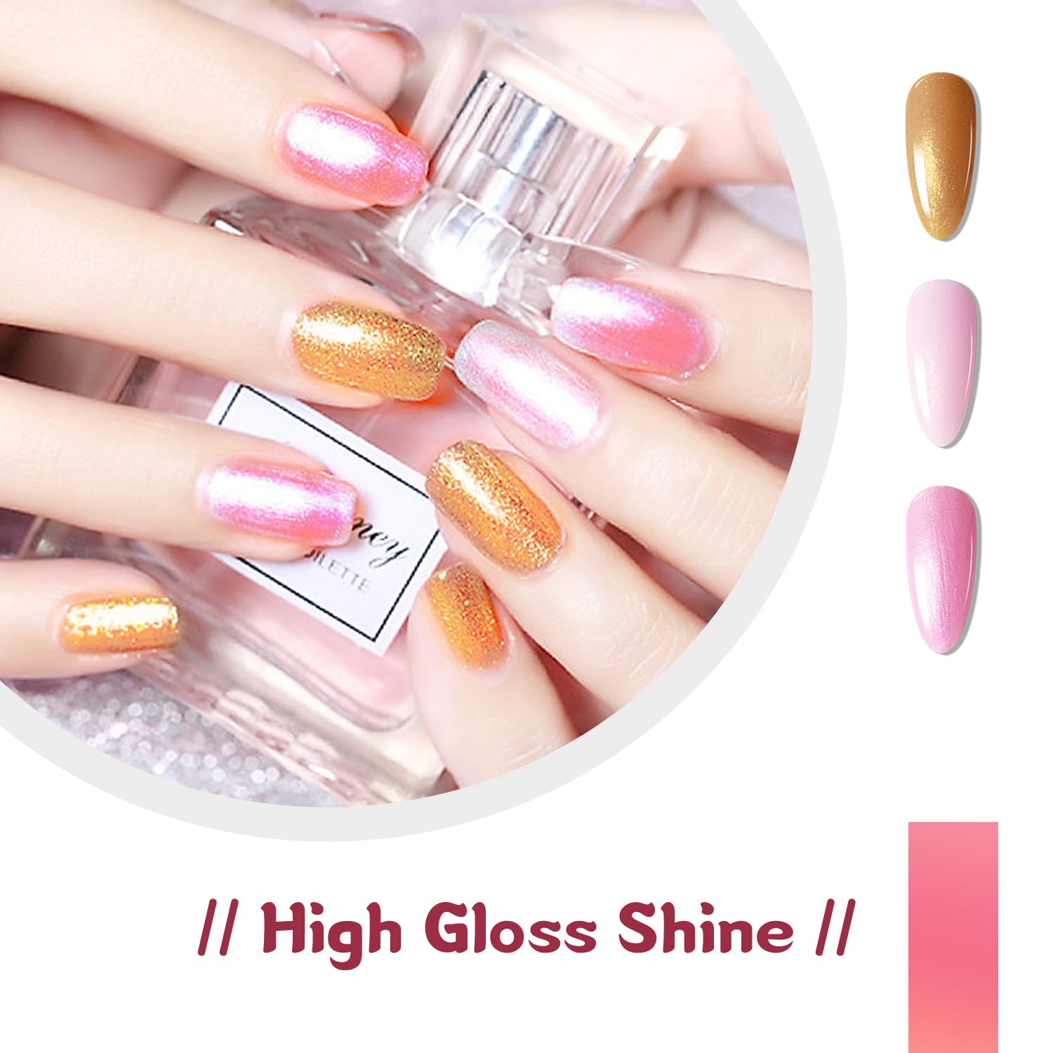 JODSONE 32-color gel tones include shimmering pinks and accent colors