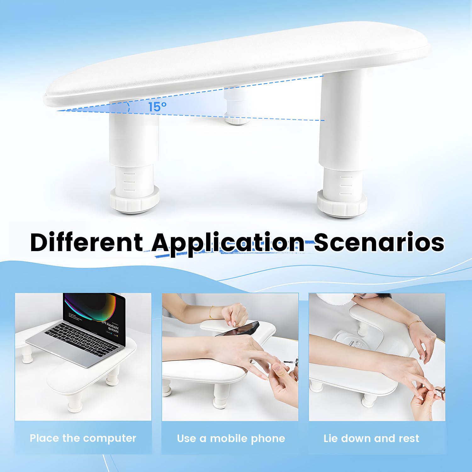JODSONE 360-degree rotating phone holder enables convenient angles for clients and techs