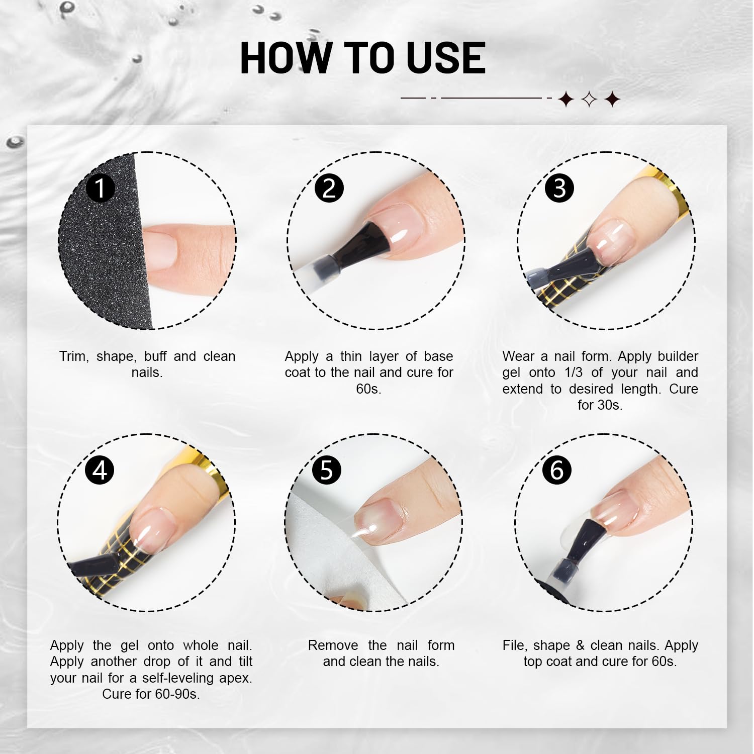 JODSONE Builder Gel self-leveling formula for easy overlays