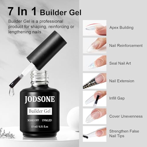 JODSTONE Capa superior en botella de 15 ml aporta brillo y sellado.