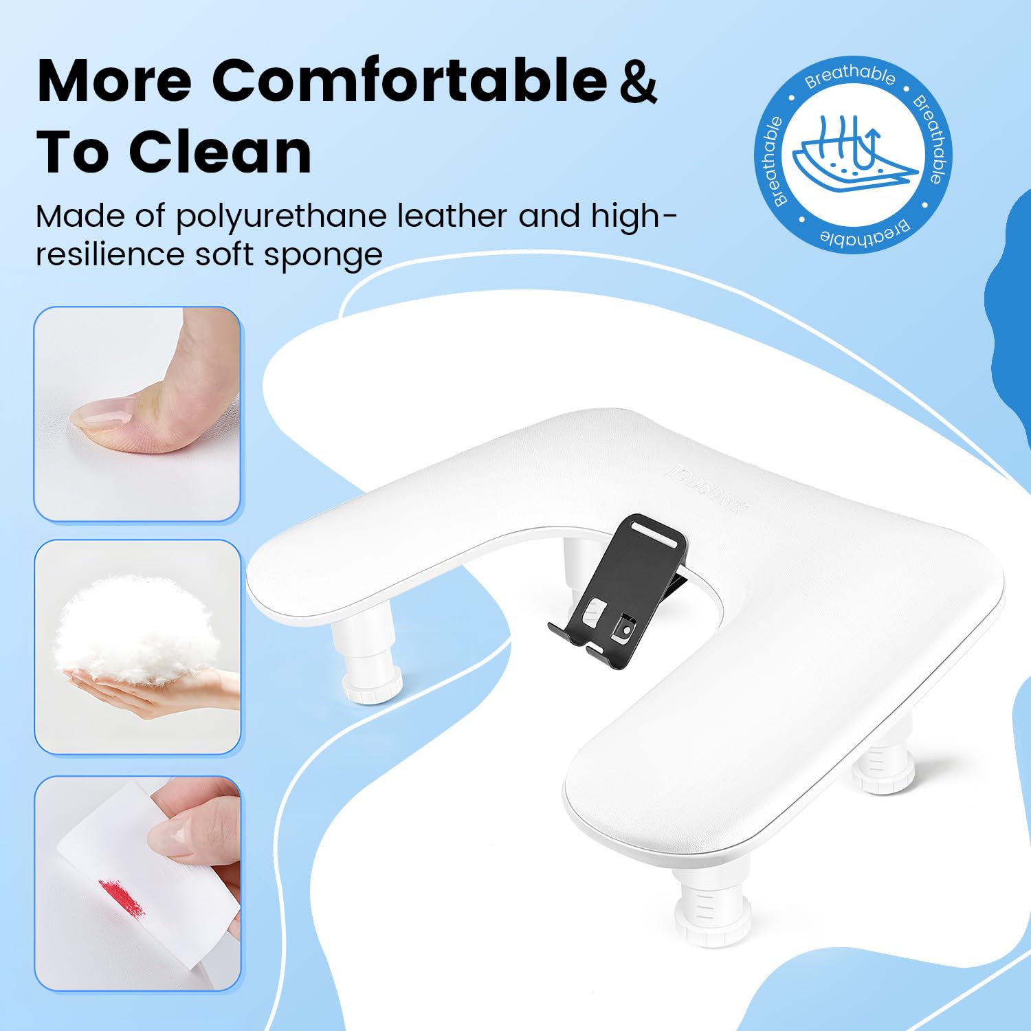 JODSONE ergonomic design reduces wrist and forearm strain for technicians and clients