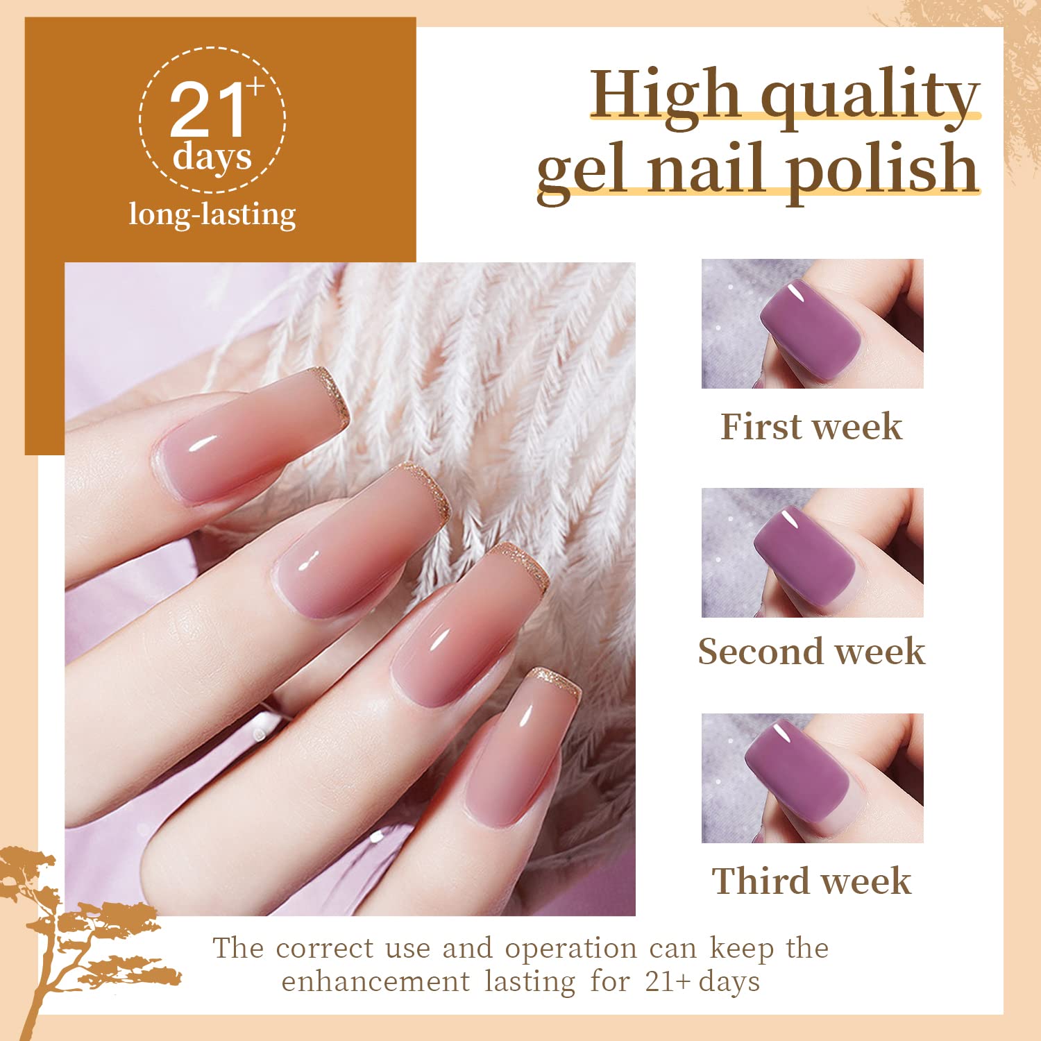 JODSONE gel polish brush applying color with smooth, creamy texture