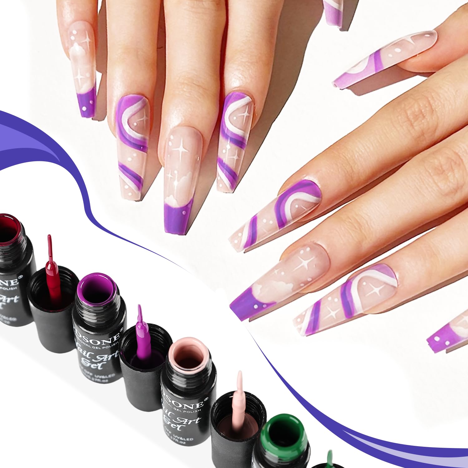 JODSONE finished nails showcase glossy radiance and durable, salon-like results.