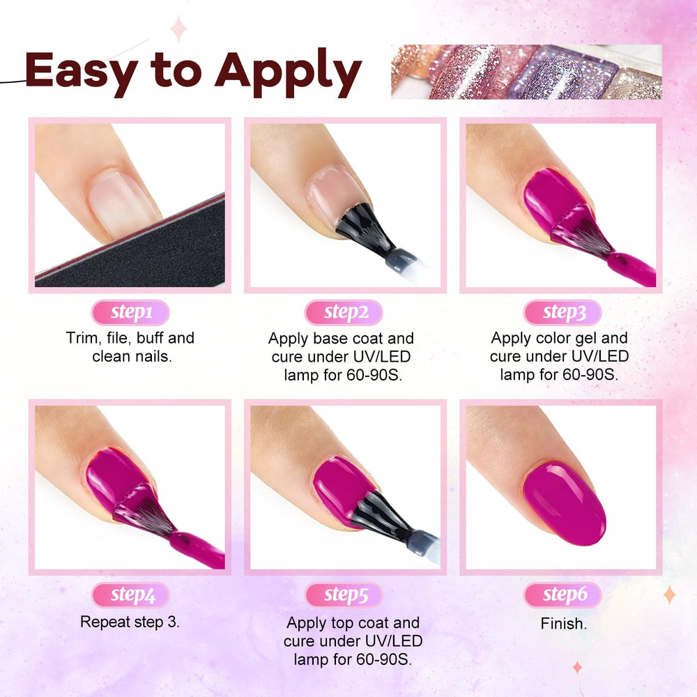 JODSONE nail tools set supports precise, mess-free application