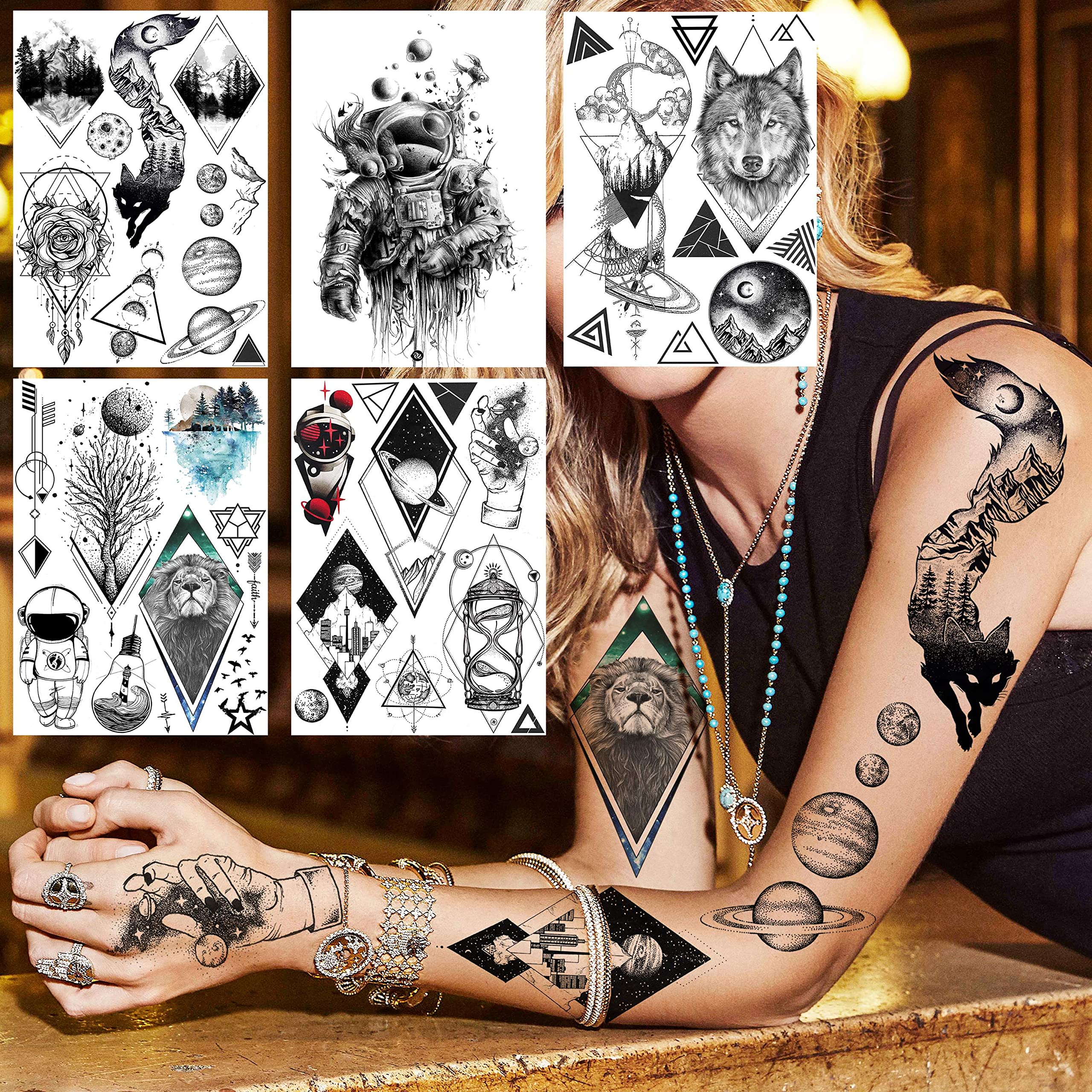 JOEHAPY kids small tattoos collection provides kid-friendly designs for arts and crafts.