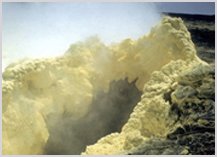 JOESOEF SKIN CARE volcanic sulfur soap close-up highlighting natural ingredient.
