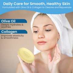 JOESOEF SKIN CARE soap lather close-up showing creamy texture for gentle cleansing.
