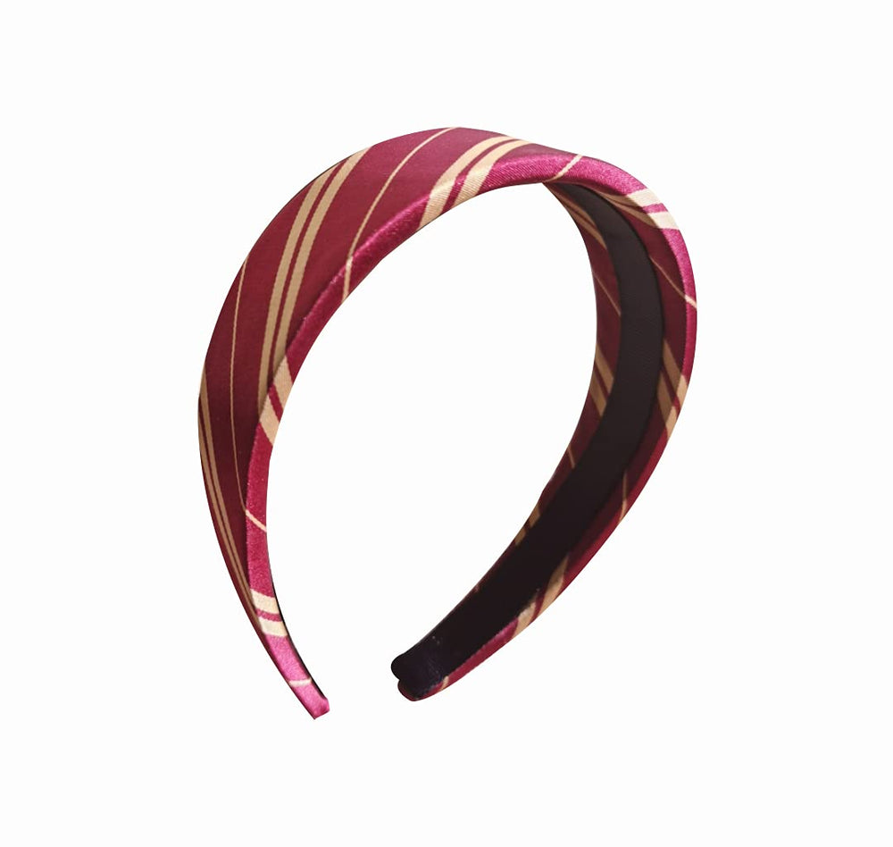 JOEYTECH stripe headband front view for versatile costume styling and everyday wear.