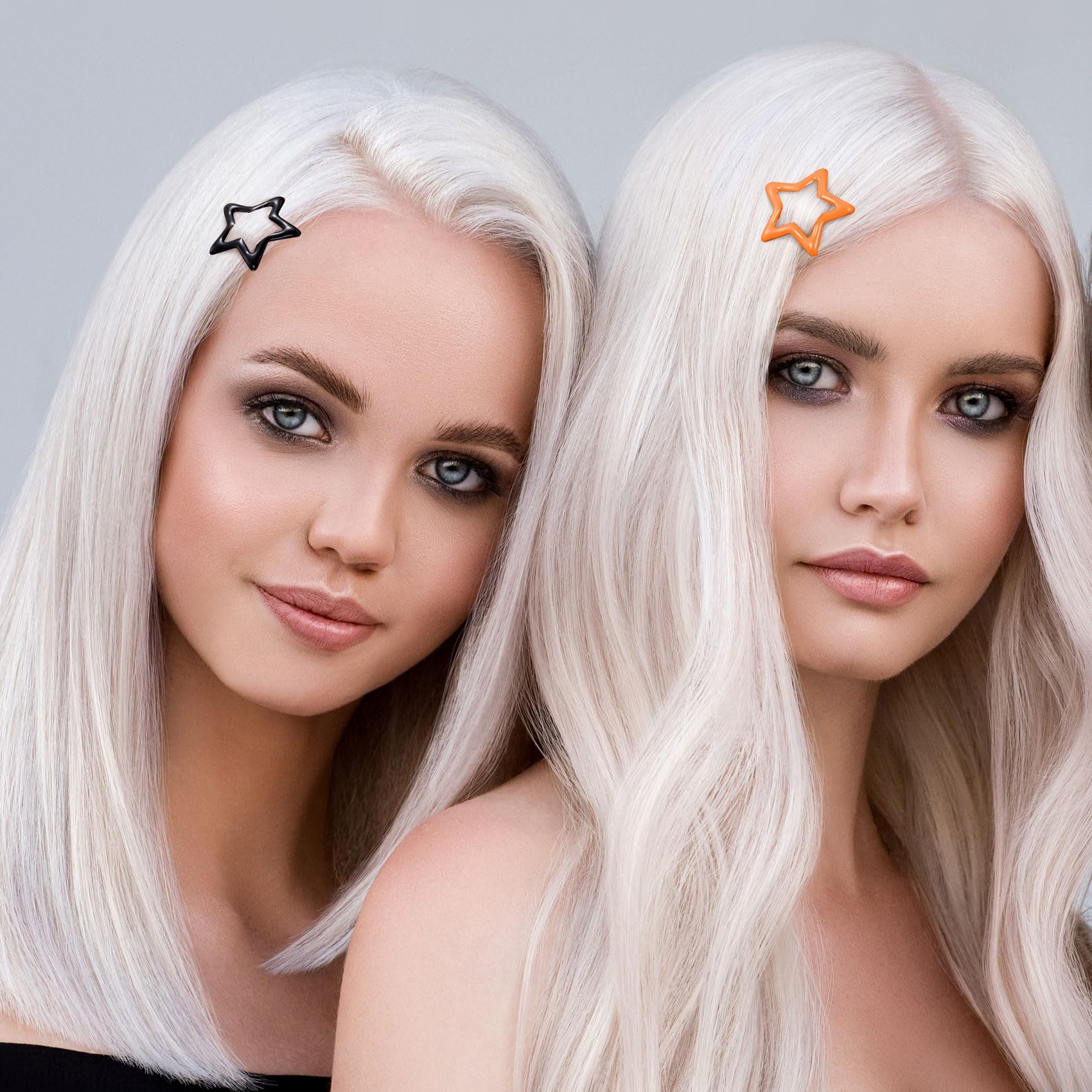Joez Wonderful star hair clip on bangs demonstrates secure, non-slip hold.