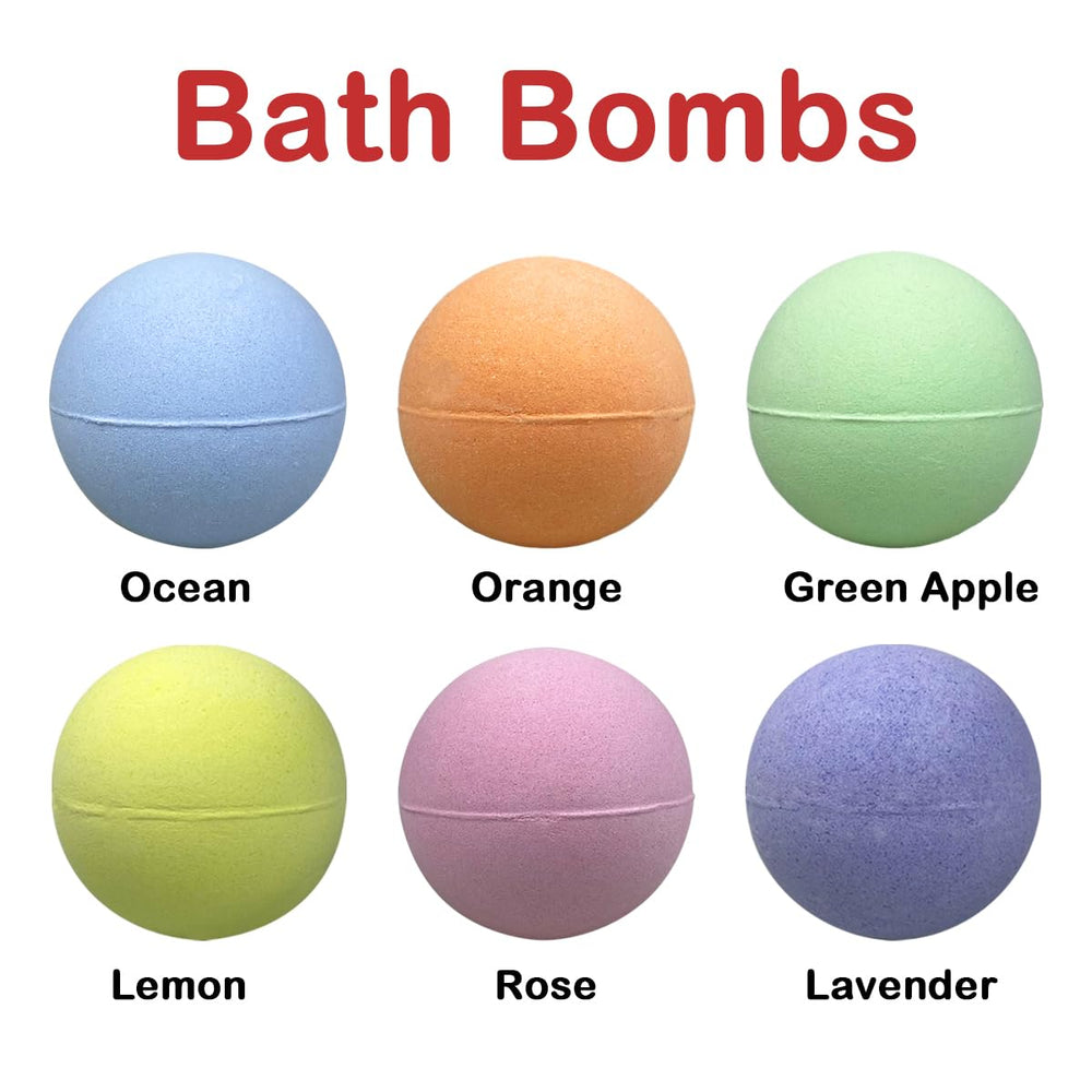 Jofan bath bombs show six colors for playful, sensory baths