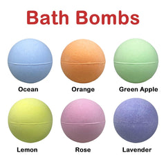 Jofan bath bombs show six colors for playful, sensory baths