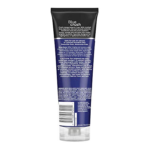 John Frieda Blue Crush Conditioner bottle shows color protection for color-treated hair