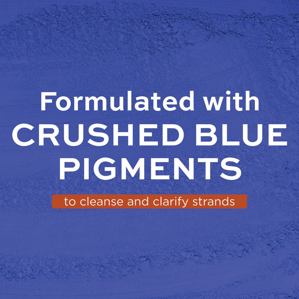 Blue Crush Conditioner lather in hand indicating conditioning and color balance