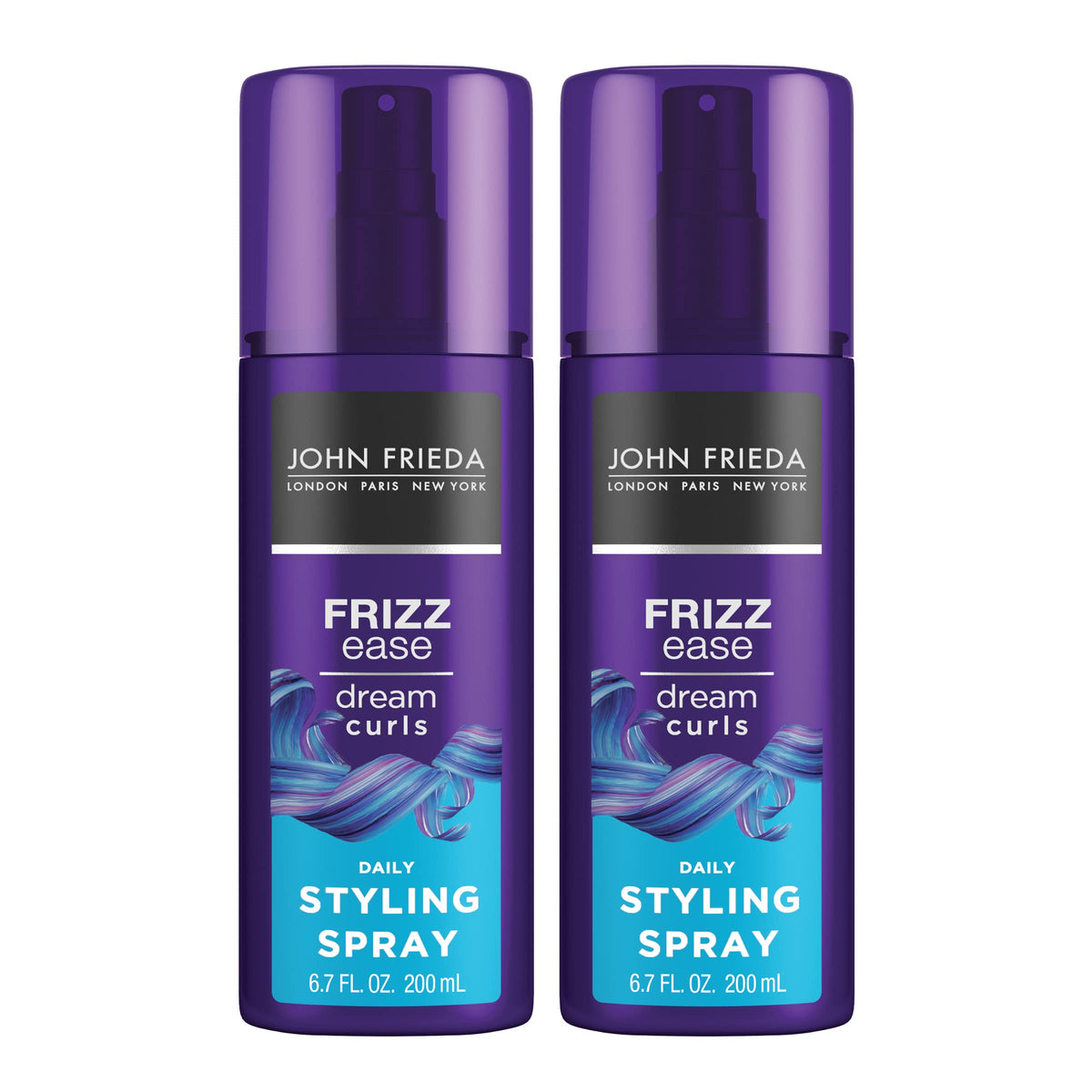 John Frieda Dream Curls daily-styling-spray bottle delivering lightweight definition
