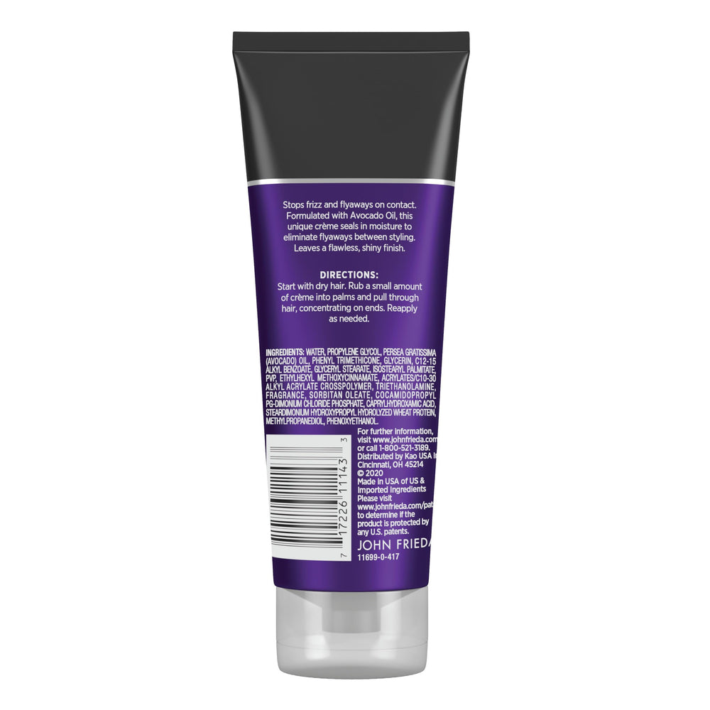 John Frieda Touch-Up Creme used on damp hair before heat styling