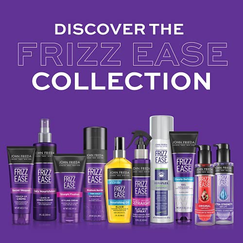 John Frieda Frizz Ease duo-pack pictured for multiple styling scenarios