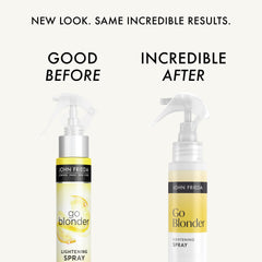 Go Blonder spray cap close-up highlights easy-to-use nozzle for precise root touch-ups