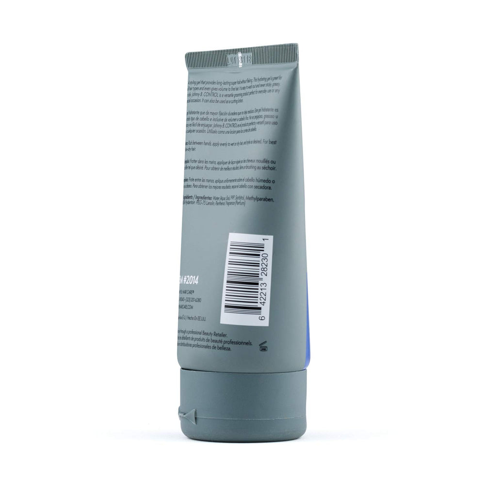 Johnny B. Control hydrating formula keeps hair comfortable and non-drying.