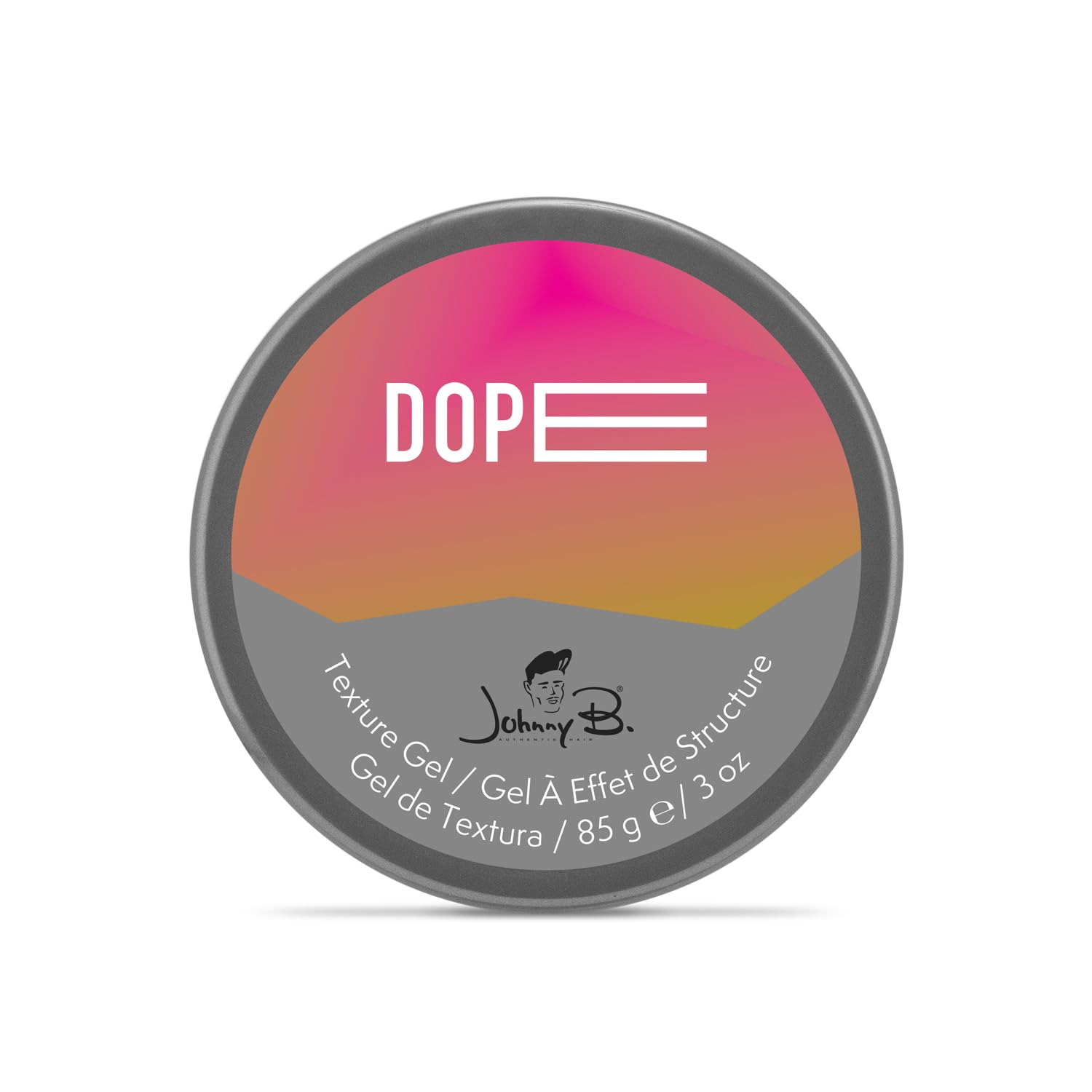 Johnny B Dope Texture Gel being scooped for easy styling control.