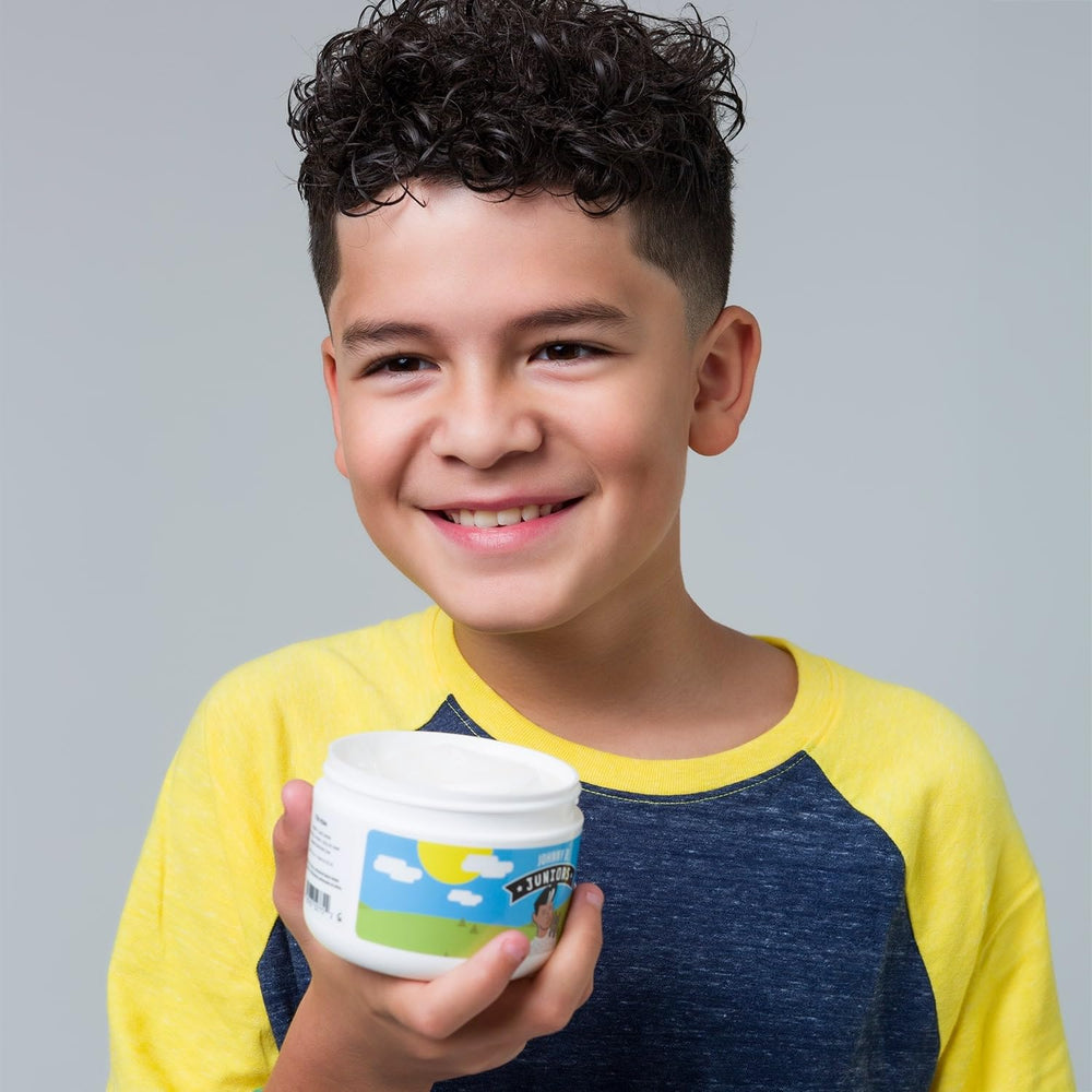 Johnny B. Juniors gel suited for daily family styling.