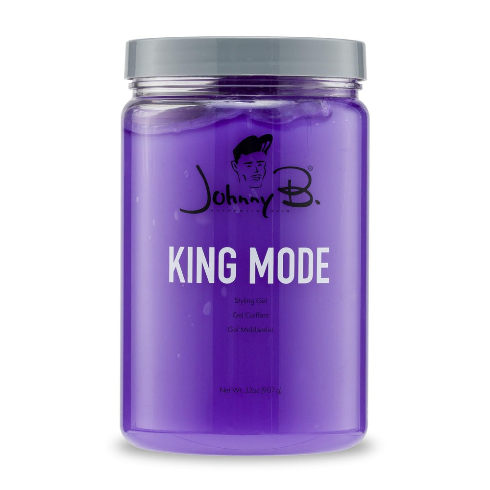Johnny B King Mode bottle pour demonstrates strong hold for defined styling.