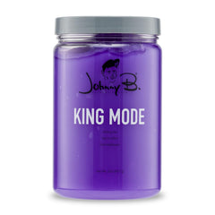 Johnny B King Mode bottle pour demonstrates strong hold for defined styling.